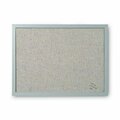 Bi-Silque MasterVisi, Designer Fabric Bulletin Board, 24x18, Gray Fabric/gray Frame FB0470608